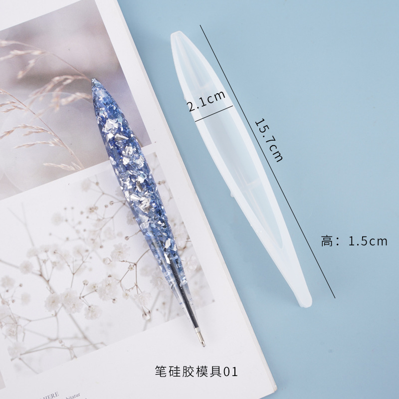 Molde de silicona pluma 01