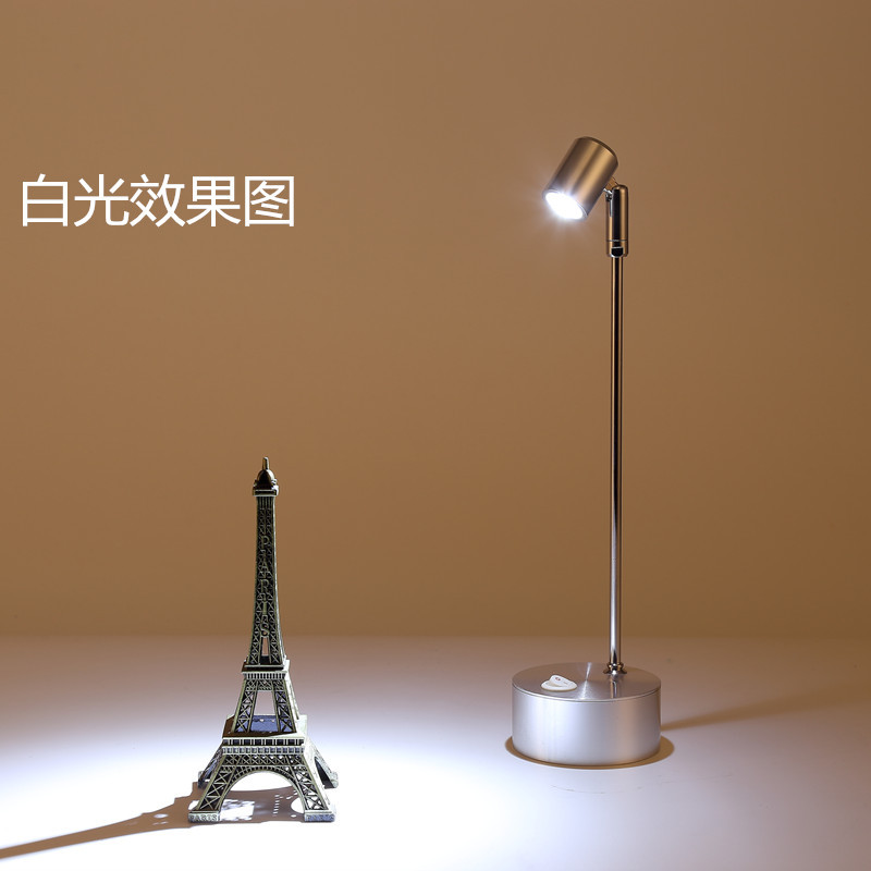LED dry battery spot light wireless emergency jewelry counter display cabinet 1W 3W wedding No. 7 battery standing small spot light