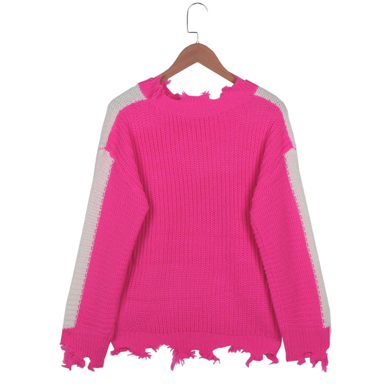 new pure color simple casual knit sweater  NSLK11348