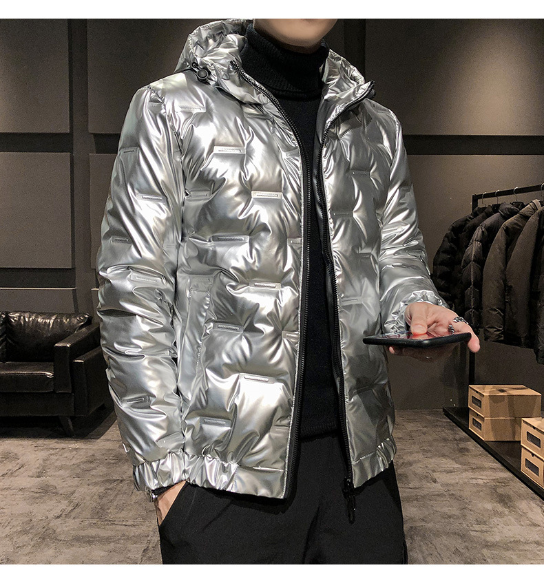 2023 New Trendy Bright Face da uomo in piumino edizione coreana leggero e slim fit cappotto invernale per ragazzi_voghion.com