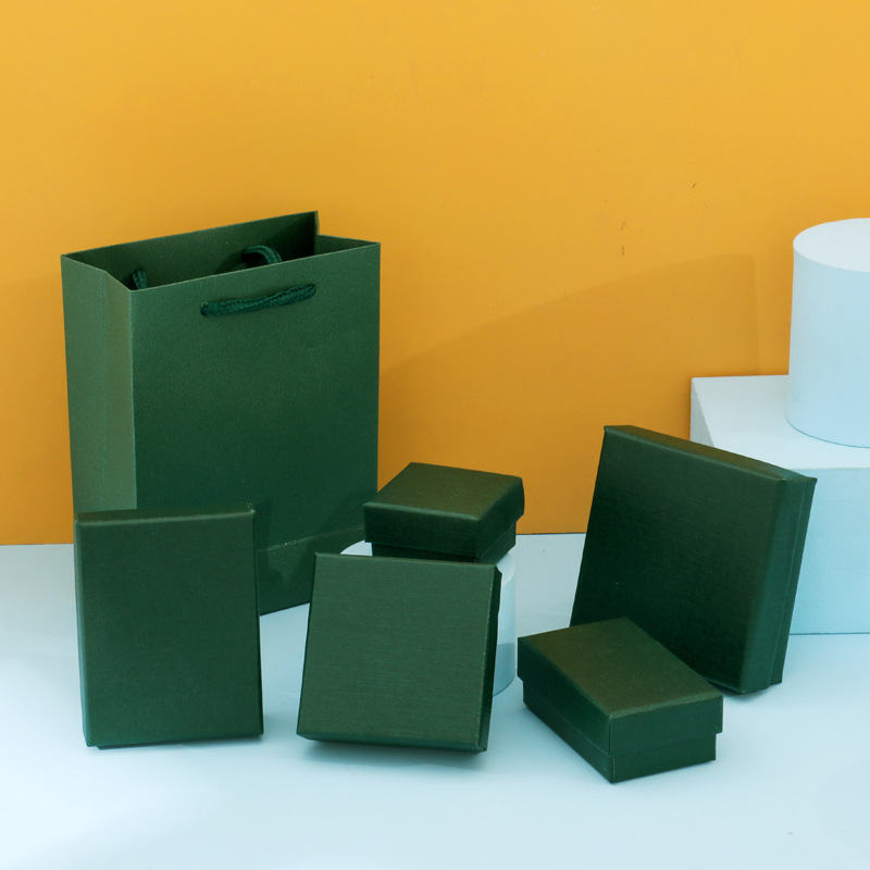 Simple Style Style 1 Piece Simple Style Solid Color Paper Jewelry Boxes