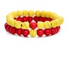 Accessory suitable for men and women, universal turquoise fashionable beaded bracelet, European style