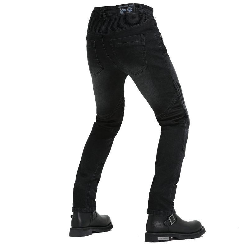 VOLERO rebote lento ilimitado ajustable rodillera ventilación de verano motocicleta pantalones vaqueros Kevlar resistente a las caídas