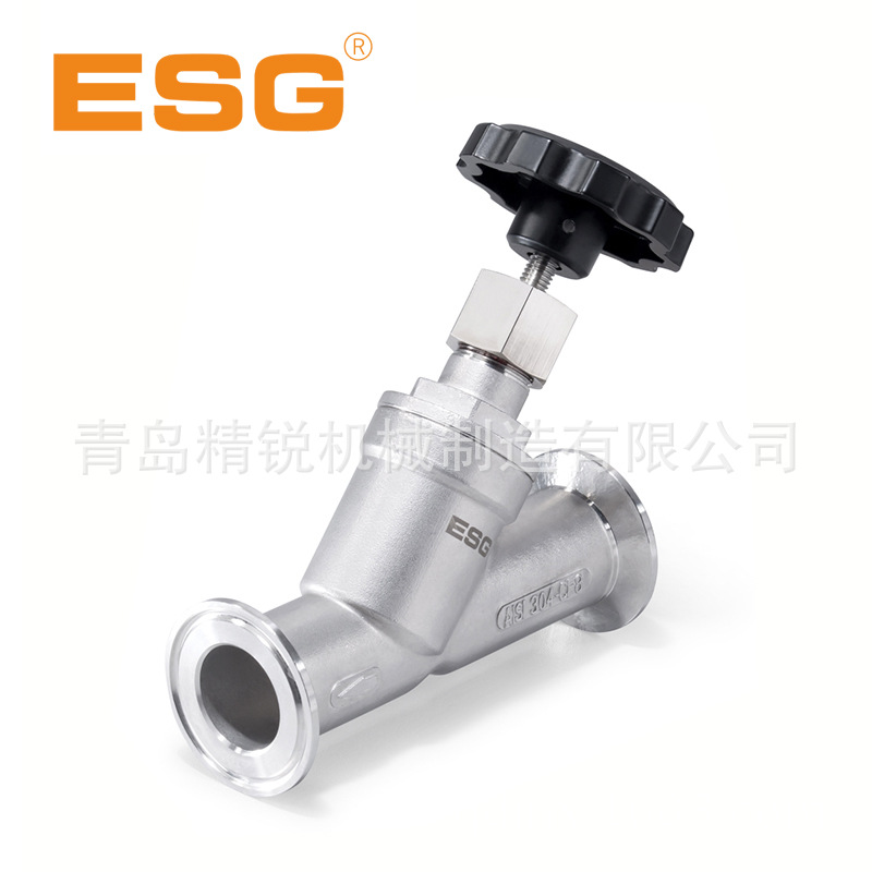 ESG阀门手动角座阀,快卡式手动闸阀,不锈钢304快装式