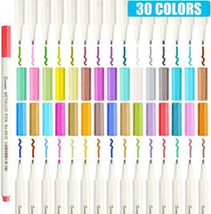 廣納30色馬克6510金屬筆DIY相冊手繪塗鴉水性馬克金屬筆跨境專供