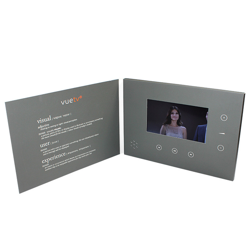 Cross border Selling 5 inch video Greeting cards high definition Broadcast card MagSwitch Key video Book 7-inch customized