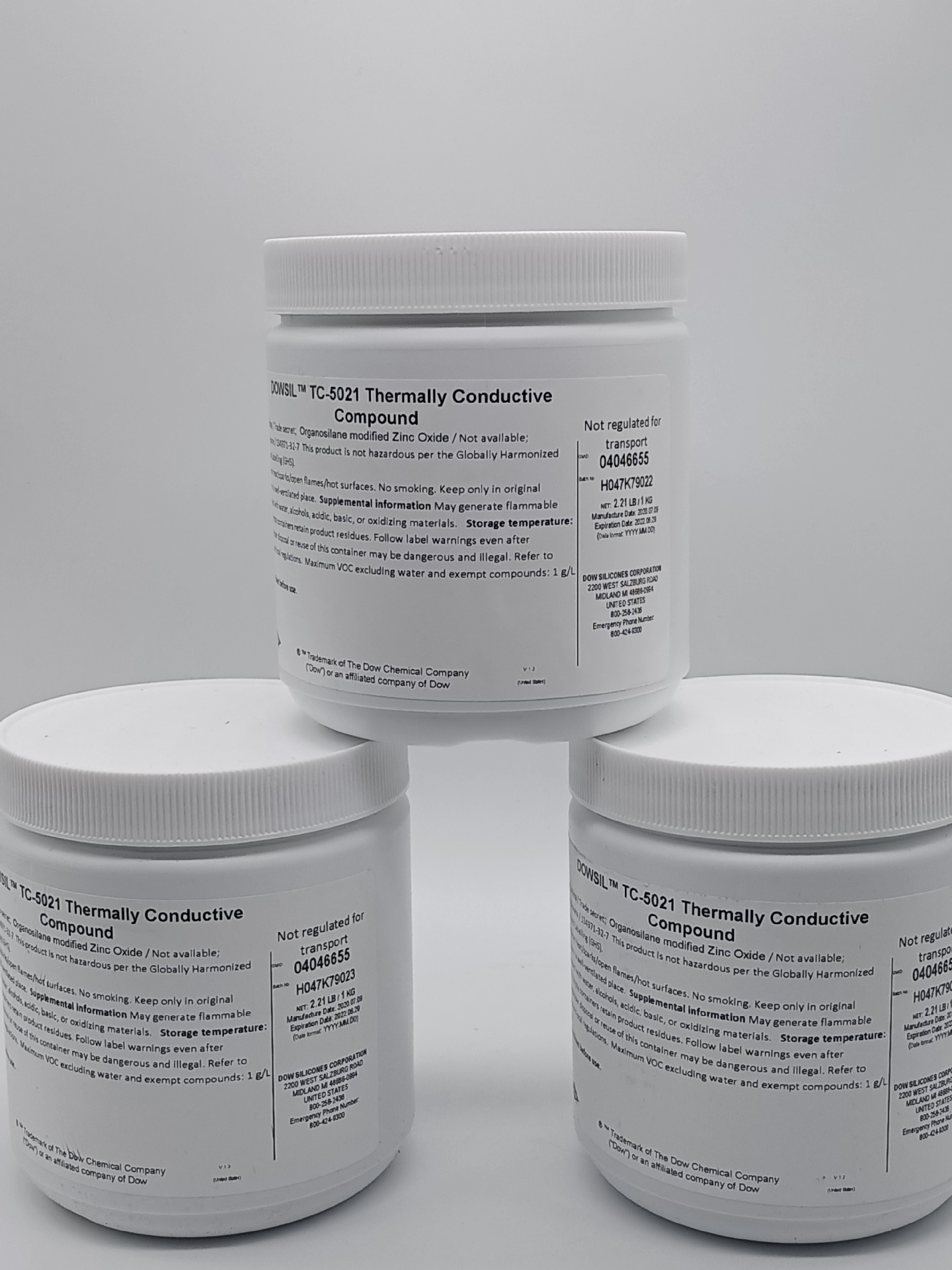 美国陶熙DOWSIL道康宁TC5021导热硅脂LED电源模块芯片散热膏灰色