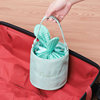 Capacious handheld cosmetic bag, big organizer bag for traveling