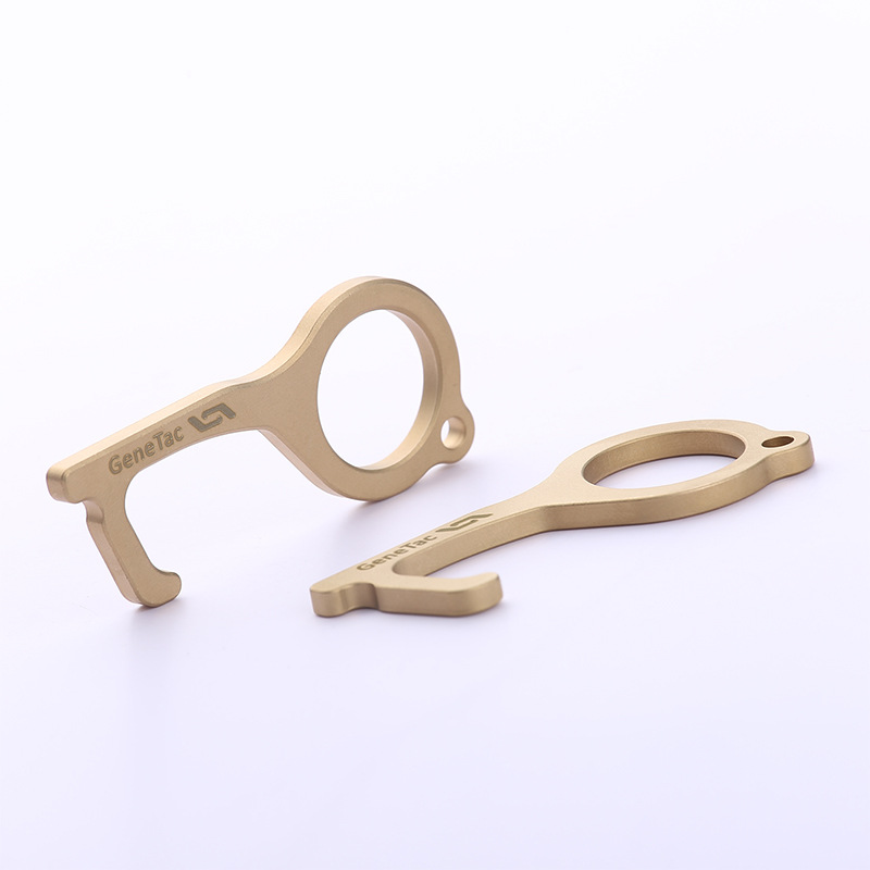 GeneTac金鑰匙便攜多功能無接觸黃銅edc開門器