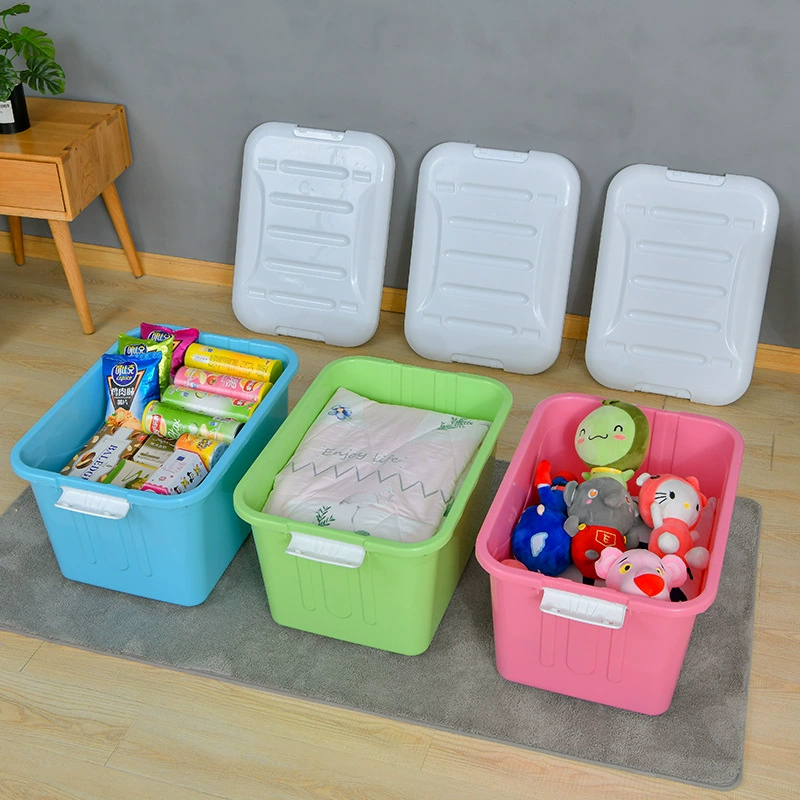 Простой креативный ящик для хранения в японском стиле Домашняя одежда игрушки ящик для хранения всякой всячины большой утолщенный пластиковый ящик для хранения