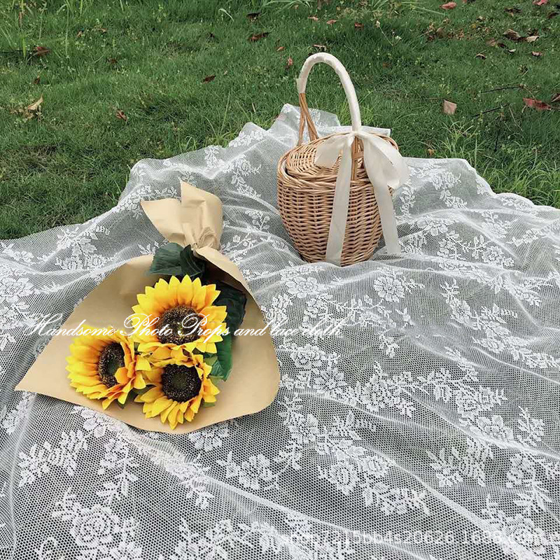 ins Style Picnic Cloth Spring outing Lawn Mat Picnic Outdoor Mat Tablecloth Pastoral Japanese Curtain Mesh Background Cloth ins Style Picnic Cloth Spring outing Lawn Mat Picnic Outdoor Mat Tablecloth Pastoral Japanese Curtain Mesh Background Cloth