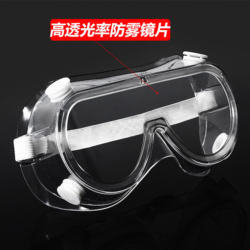 防护眼镜透明护目镜防雾劳保防飞溅防飞沫打磨防风眼罩防紫外线