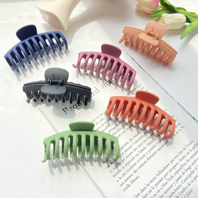 Korean Sweet Frosted Color Clip Make-up Hair Clip  Wholesale display picture 6