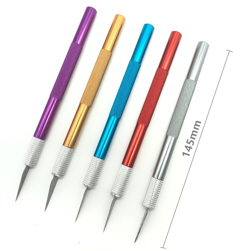 不锈钢手机贴膜雕刻刀 模具制作工刀 铝杆美工刀锋利刀口裁纸