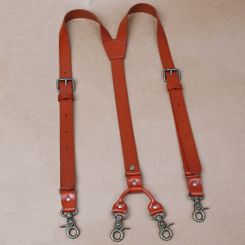 Leather suspenders