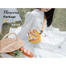 三色补丁小包包女2021新款日系少女学生帆布包卡通可爱单肩斜挎包