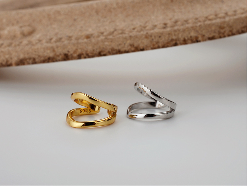 2g Weight None Ear Needle Material Ear Cuffs Classification 1 Piece 925 Sterling Silver Lines Ear Cuffs
