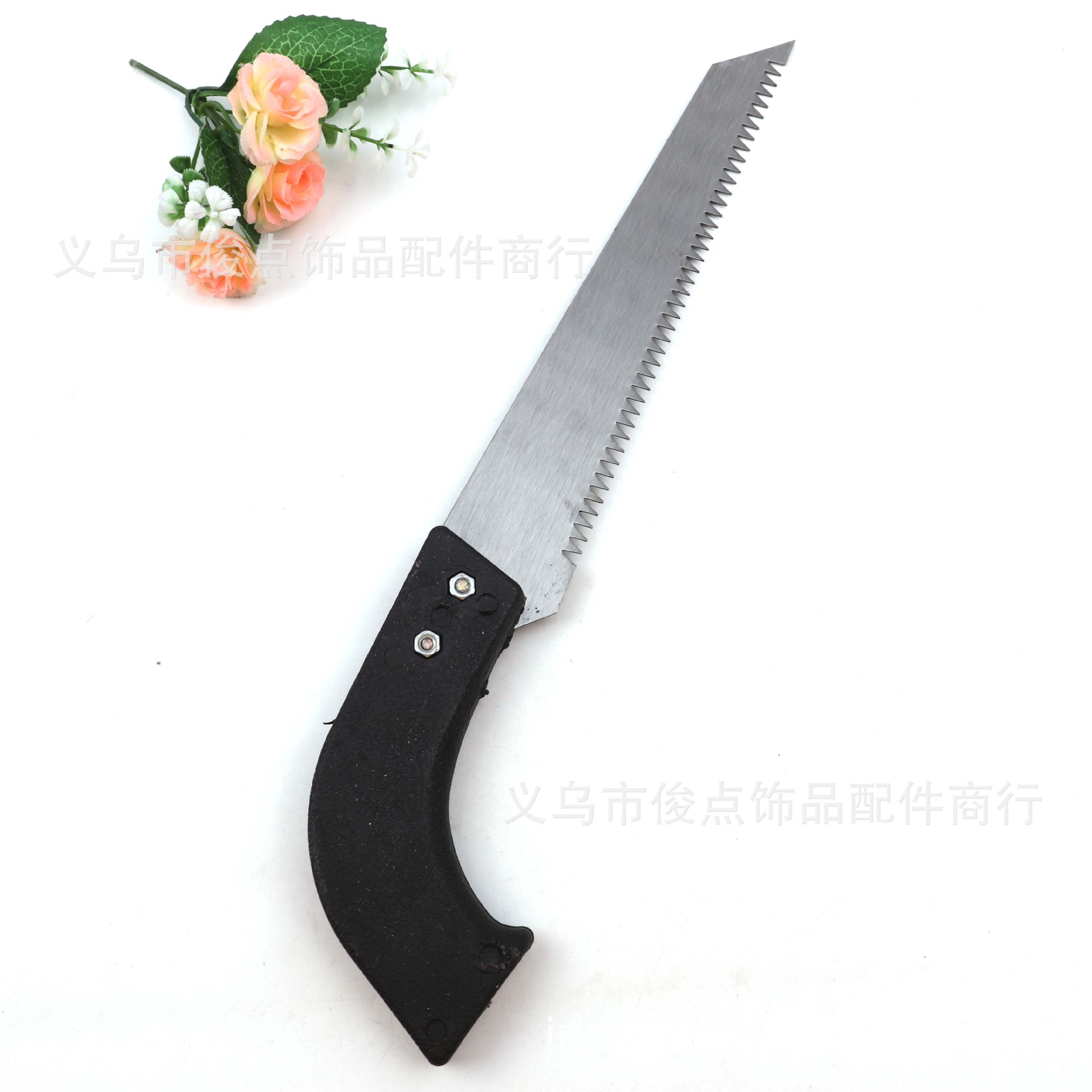 二两元店日用百货黑塑把大手据便携式木工锯子义乌小商品批发货源