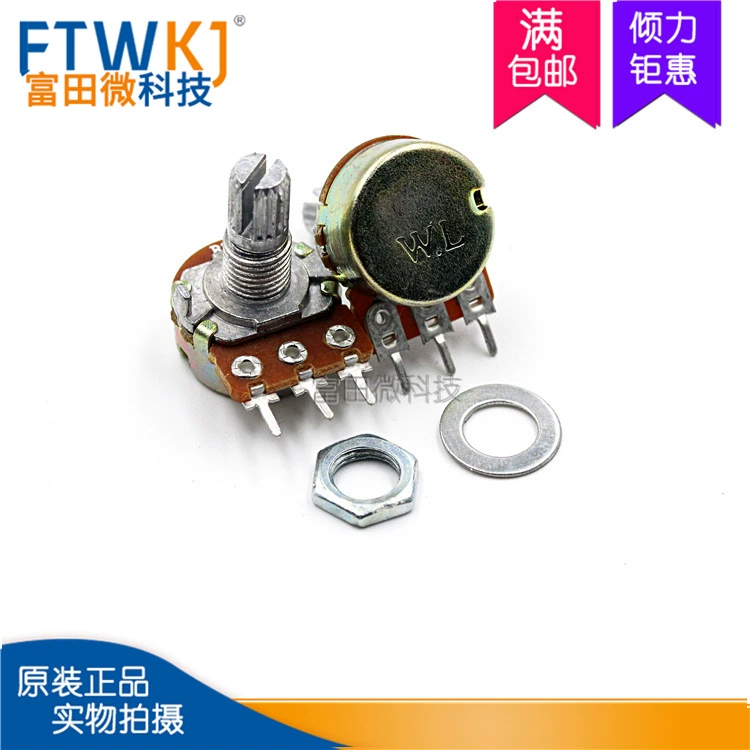 Одношарнирный потенциометр штатива WH148 B10K длина ручки потенциометра настройки 15 мм с винтовой прокладкой