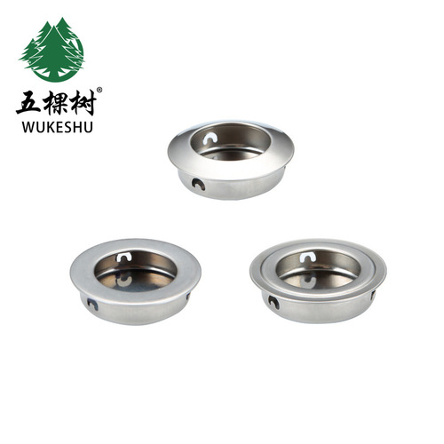 35 Embedded Stainless Steel Round Invisible Pull Handle Cut-out Concealed Installation Hidden Handle Drawer Sliding Door Shoe Cabinet Pull