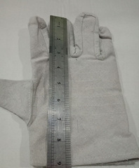 Factory wholesale canvas gloves double-layer thickened wear-resistant safety canvas welding gloves with full lining wear-resistant anti-slip