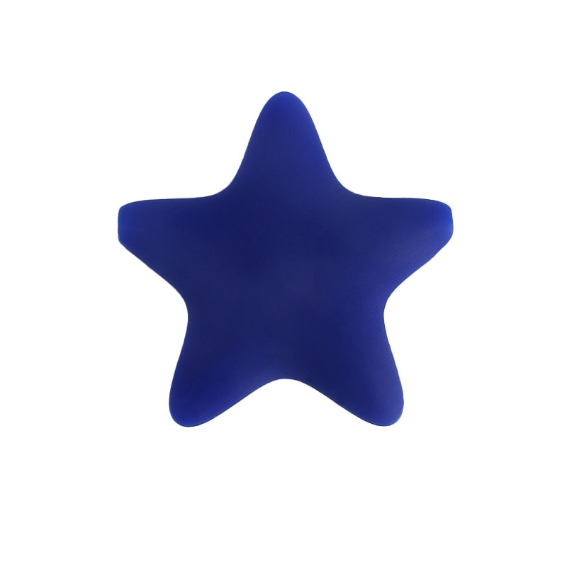 Estrella de cinco puntas de silicona molar juguete mordedor pulsera chupete cadena collar accesorios Amazon DIY accesorios de la joyería