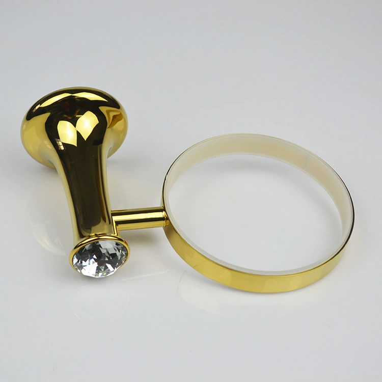 Набор щеток для унитаза Diamond Golden с держателем для ванной из сплава, полка для щетки для туалета, держатель для щеток