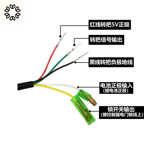 Driving electric vehicle folding lithium battery 36V48v60V speed control throttle handle LCD display handlebar with lock