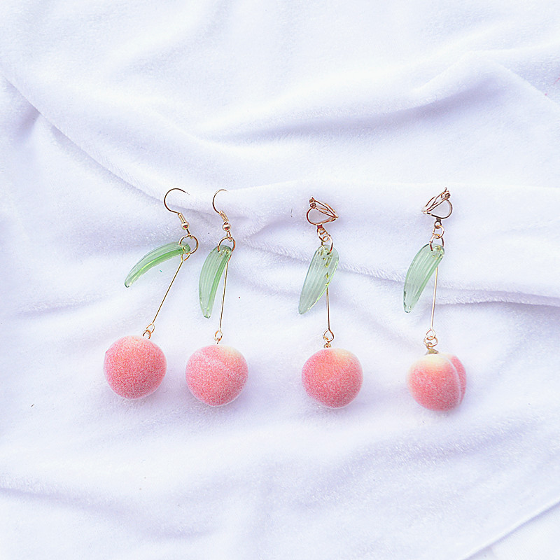 Fashion Style Cute Sweet Peach Earrings