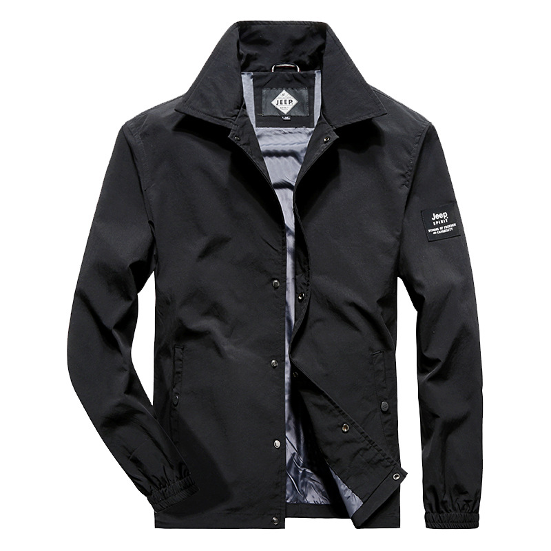 Amazon primavera y otoño chaqueta de los hombres nueva al aire libre más tamaño casual chaqueta de solapa de los hombres chaqueta suelta comercio exterior