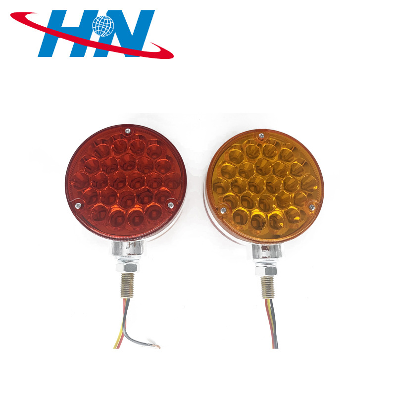 48led coche camión bomba remolque impermeable durable anti-Smashing camión lámpara ronda lado luz intermitente Luz