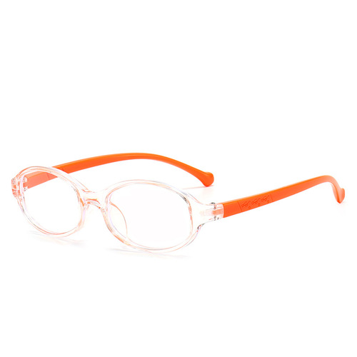 2021新款轻巧椭圆儿童防蓝光糖果色透明可爱眼镜框网课护目眼镜