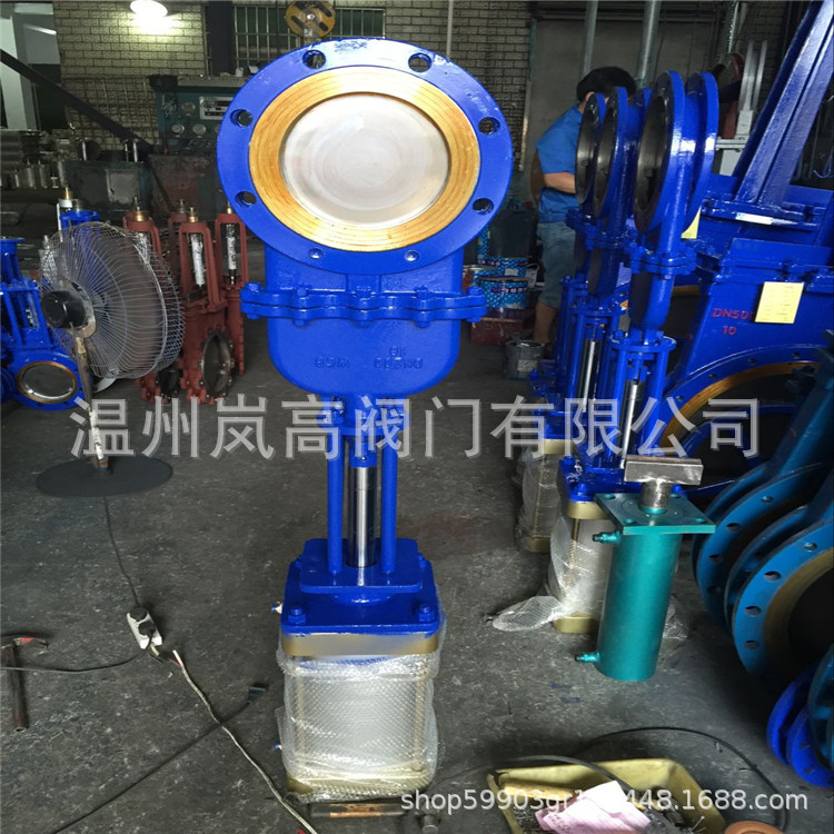 工业体专用 DMZ673H-16C 气动刀型闸阀 气动浆液阀 DN400