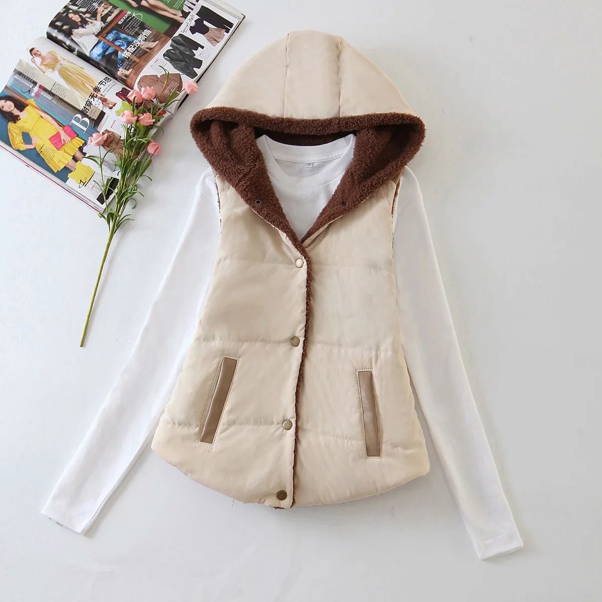 Gilet femme en coton - Ref 3434818 Image 9