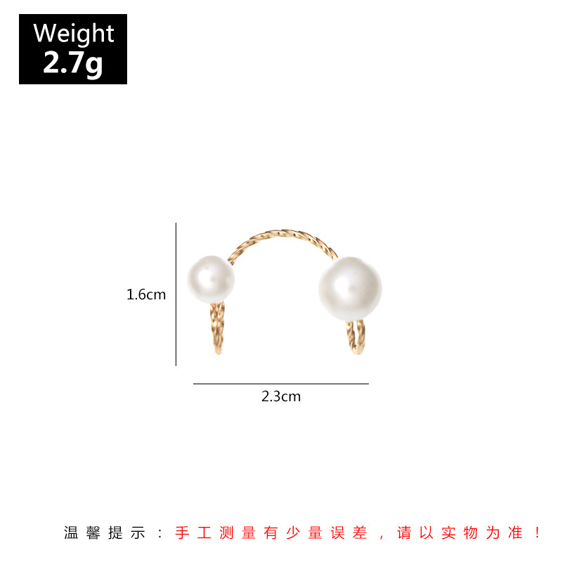 Wholesale Jewelry Fashion C Shape Alloy No Inlaid Plating Earrings display picture 20
