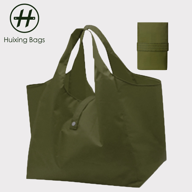 Japan Foldable Environmentally Friendly Convenient Large Supermarket Shopping Bag Foldable Custom Waterproof Oxford Cloth Grocery Shopping Bag