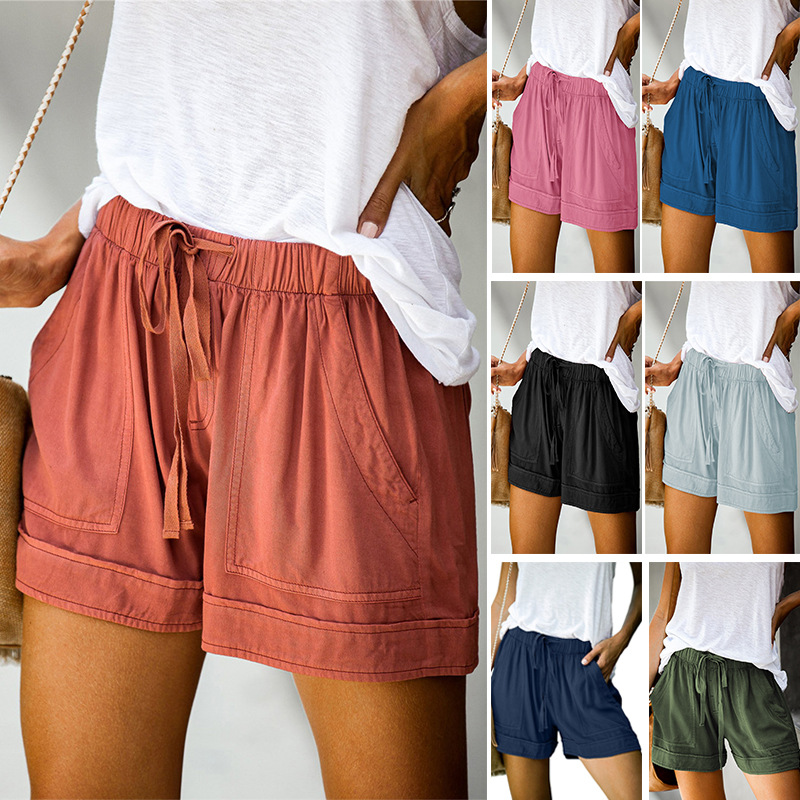 Femmes Rue Décontractée Couleur Unie Fleur Shorts Pantalons Décontractés display picture 9