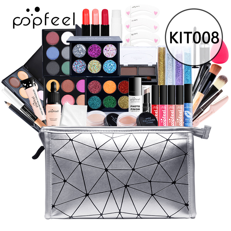 1000g Weight Makeup Set Type Of Cosmetics Paste Material Multicolor Pattern Elegant, Glam, Punk Style Elegant Glam Punk Multicolor Paste Makeup Set 13