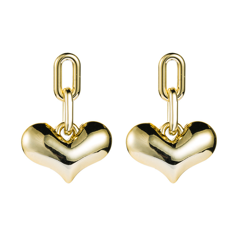 Fashion Heart-shaped Earrings display picture 7