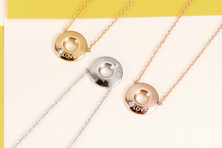 24g Weight Vacuum Plating Gold Plating Process 18K Gold Plated Plating Material Wedding, Travel Occasion Titanium Steel Material Women'S Gender Fashion Style Gold, Silver Color Fashion 18K Gold Plated Titanium Steel Wholesale 1