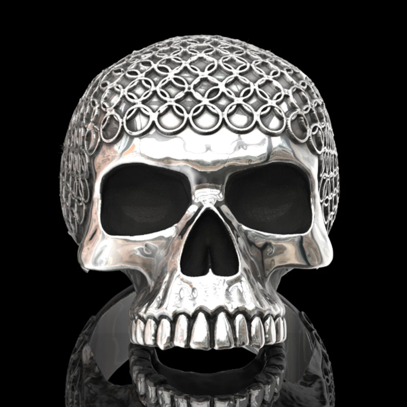Gothic Skull Alloy Men's Rings display picture 3