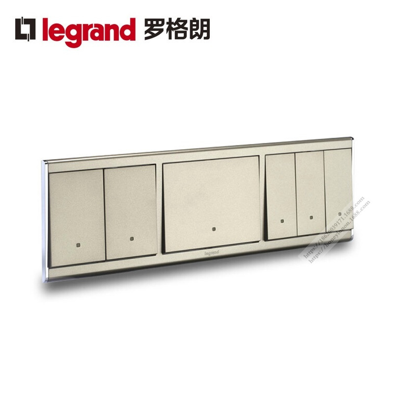 尚韵 三位面板(二位双控,一位单极,三位单极带荧光）A9103/3-4-C2