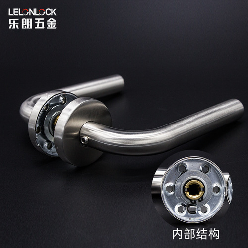 Indoor door stainless steel handle lock Large gourd European standard split lock manufacturer wholesale stainless steel 304 fire door lock