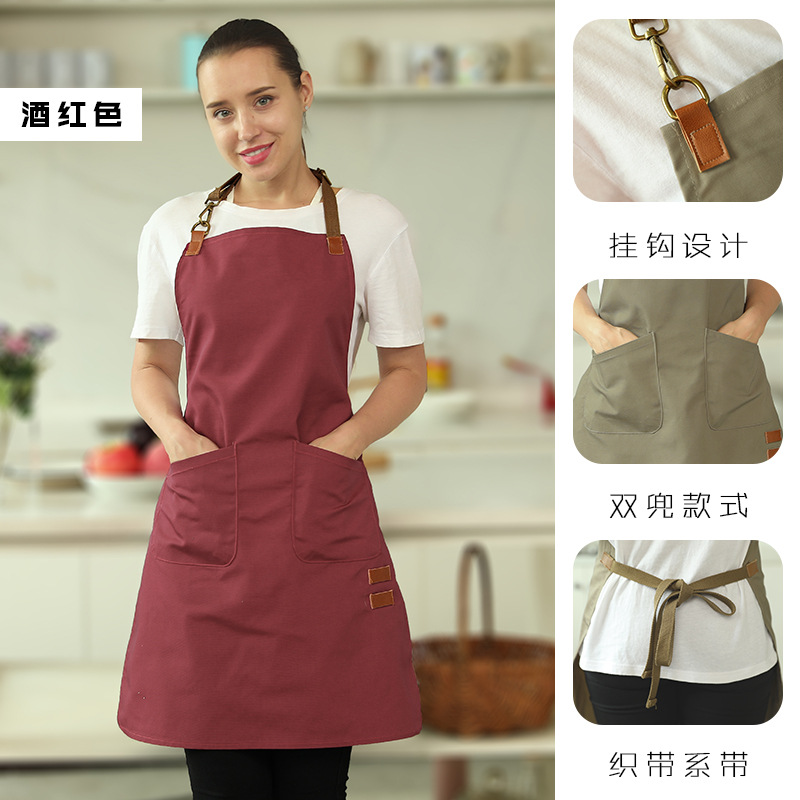 Cocina anti-fouling delantal casa de moda de las mujeres lindo estilo japonés coreano falda adultos overoles logotipo impreso de los hombres