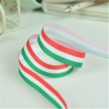 Yao Ming cinta de tres colores a rayas cinta de impresión cinta DIY ropa accesorios textiles accesorios para el cabello decoración 6 colores