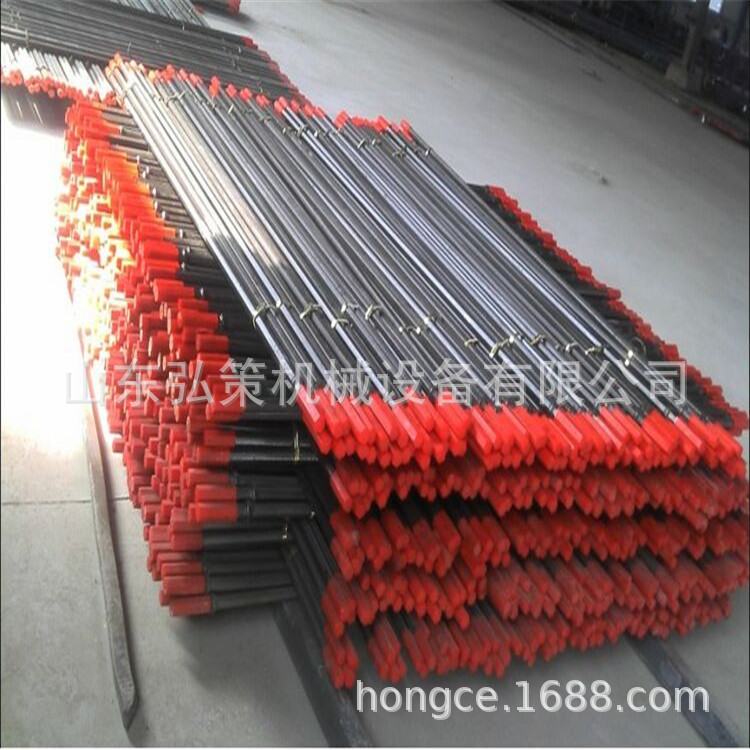 现货批发B22风钻杆 凿岩机用风钻杆 六棱风钻杆 B25钻杆B19风钻杆