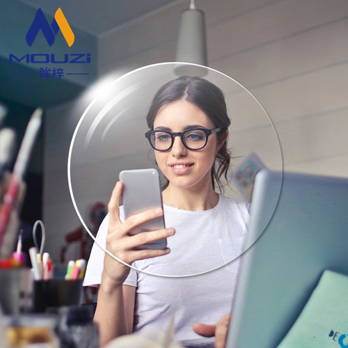 Anti-blue light myopia resin glasses lens 1.56 aspheric anti-radiation high-definition optical lens color-changing glasses lens