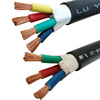 KVVR電線白色無氧銅電纜3芯1平方2芯1.5軟護套線家用RVV控制電源