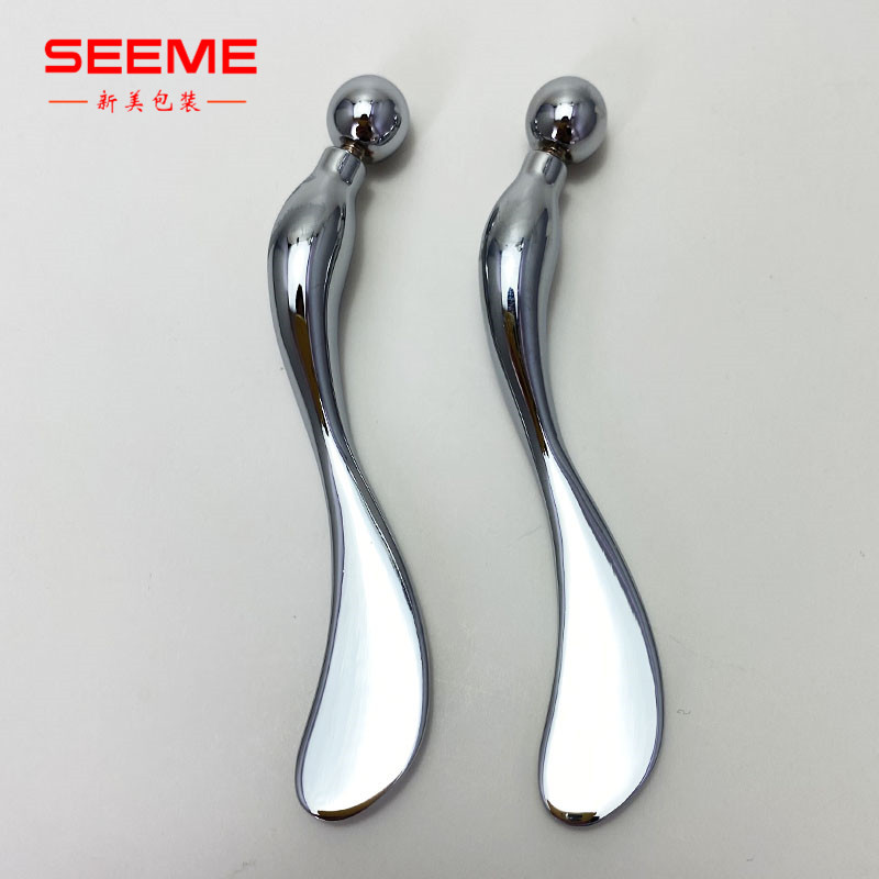 弯曲型按摩棒 新型美容按摩器J19银色S系列 长度9.5cm有质感