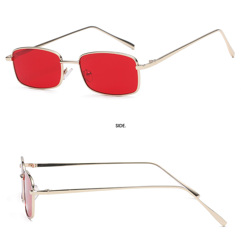 Fashion Style Pink, Red, Yellow Color Fashion Solid Color PC UV400 Protection Square Full Frame Women's Sunglasses